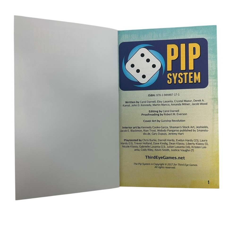 Third Eye RPG Pip System Corebook EX