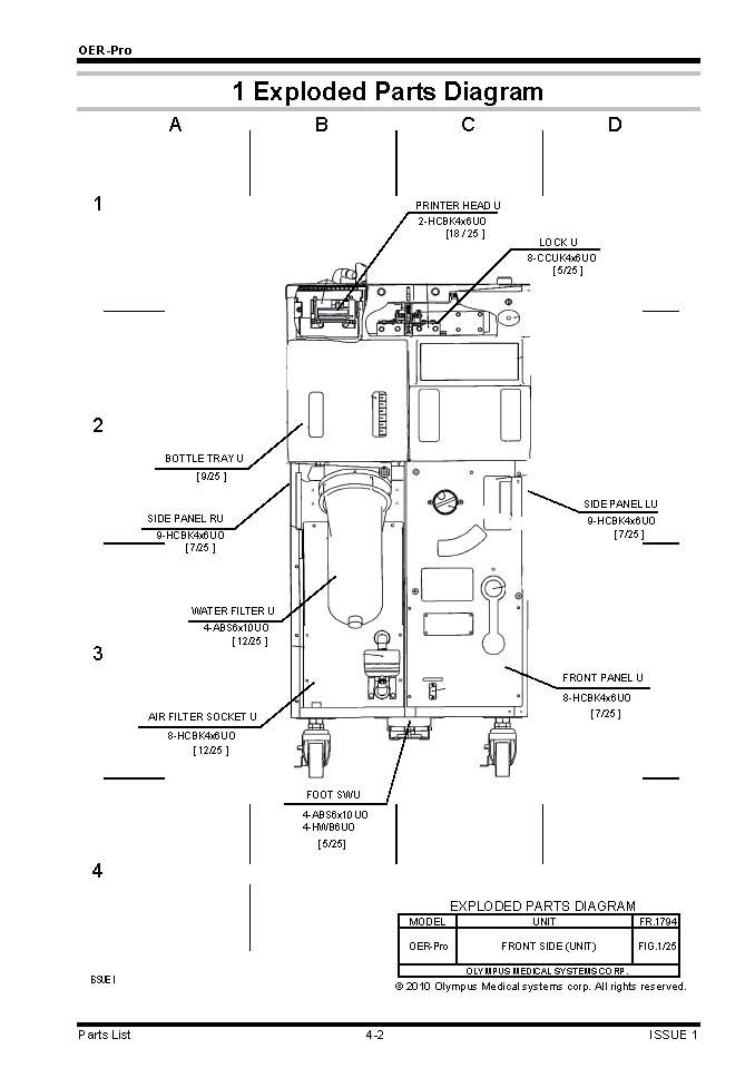 Olympus Oer-Pro Endoscope ReProcessor Oem Complete Water Filter Unit