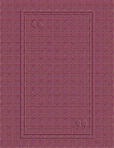 Journaling Block QuicKutz Universal Large Embossing Folder EF-A2-032 NEW!