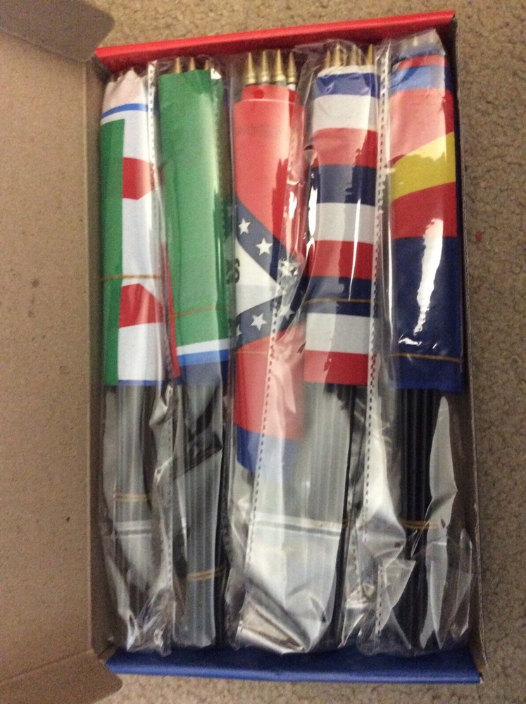 New Educational Insights 51 Cloth Flags State Flags 6” X 9“