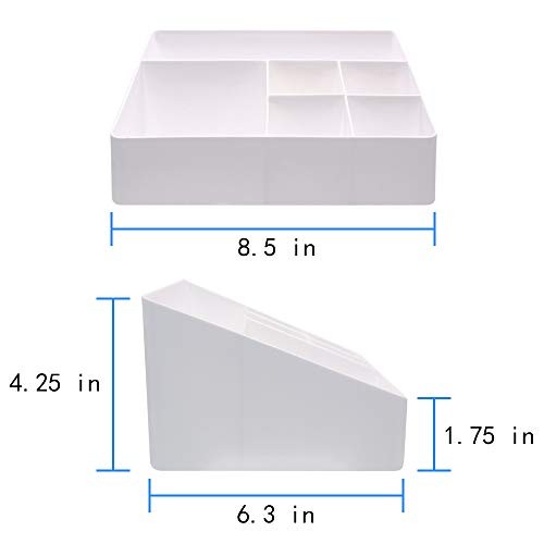Home Organizer Bedside Table Organizer Makeup Organizer |Cosmetics White
