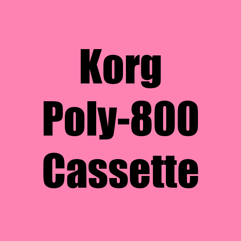 Korg Poly-800 Data Recovery Cassette