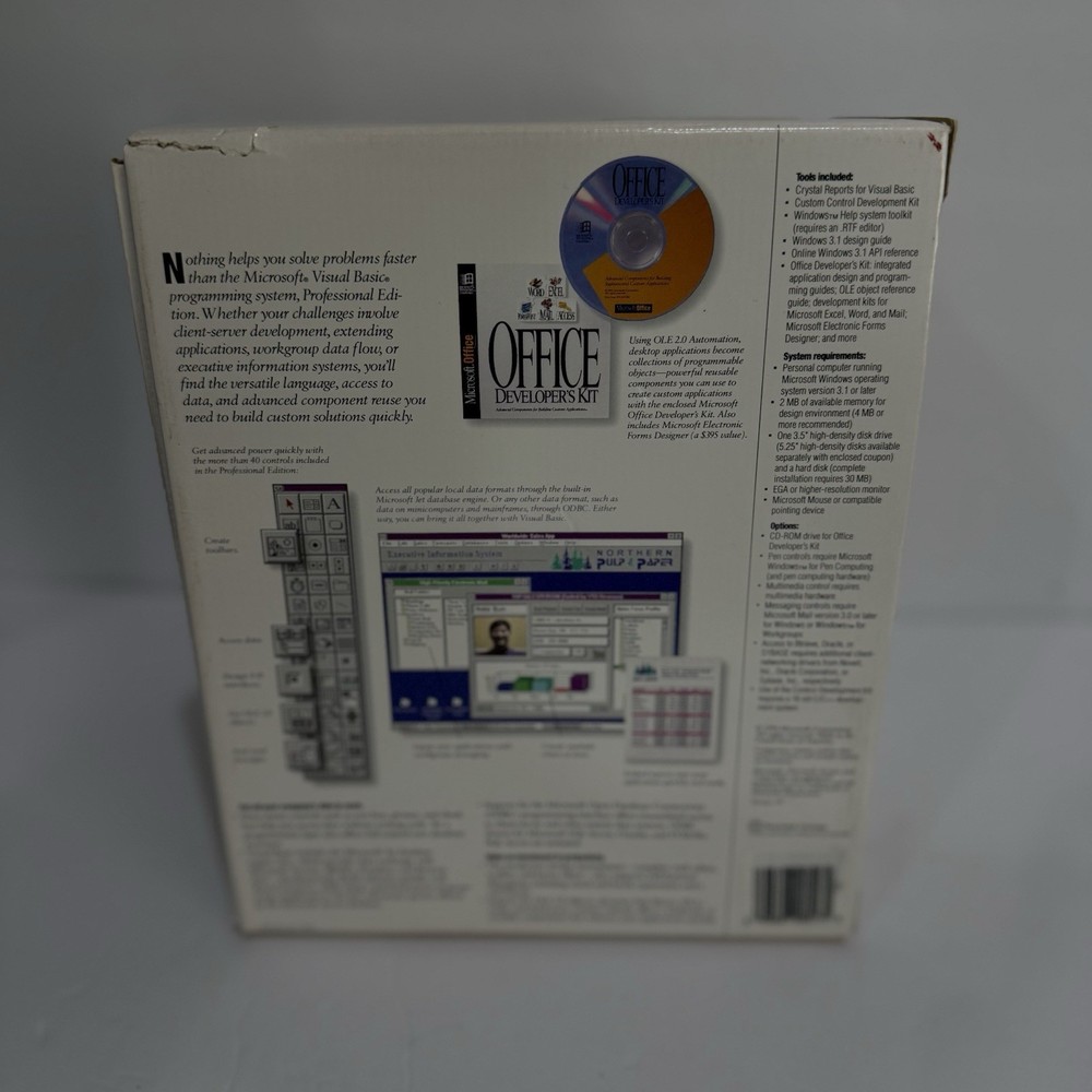 RARE Vintage Microsoft Dev Software Lot Visual Basic C++ FoxPro Promo NFR Box