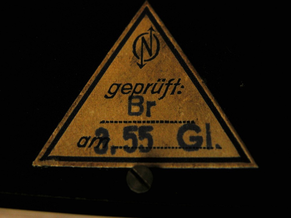 Old meter voltmeter Unavo By Neuberger (ud)