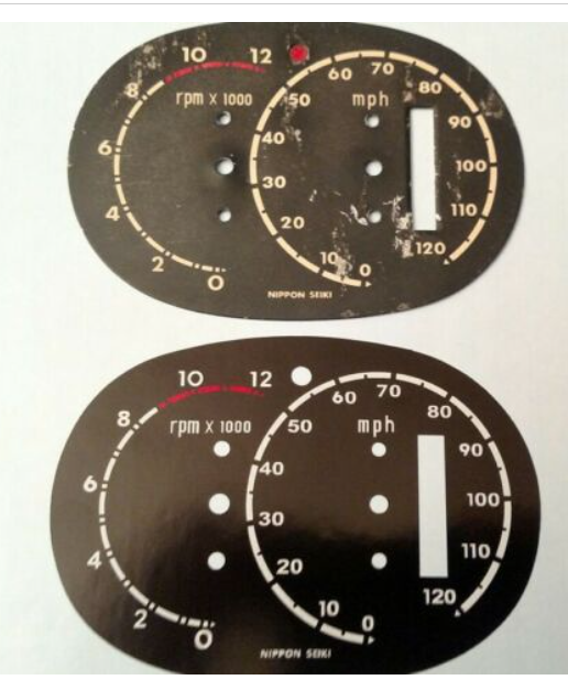 Honda CB77 CB 77 Superhawk Super Hawk Speedometer Overlay Decal