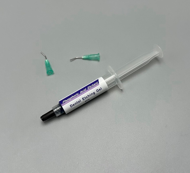Dental Etching Gel 37% Phospharic Acid Etchant 5ml/Syringe+2 Disposable Tips