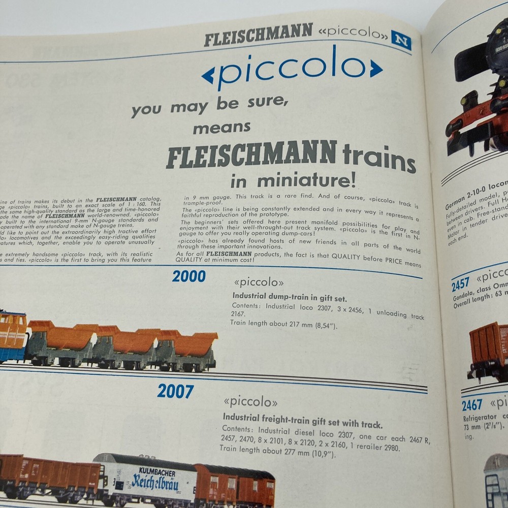 Fleischmann Model Train Railroad & Auto Rallye Catalog 1969 English