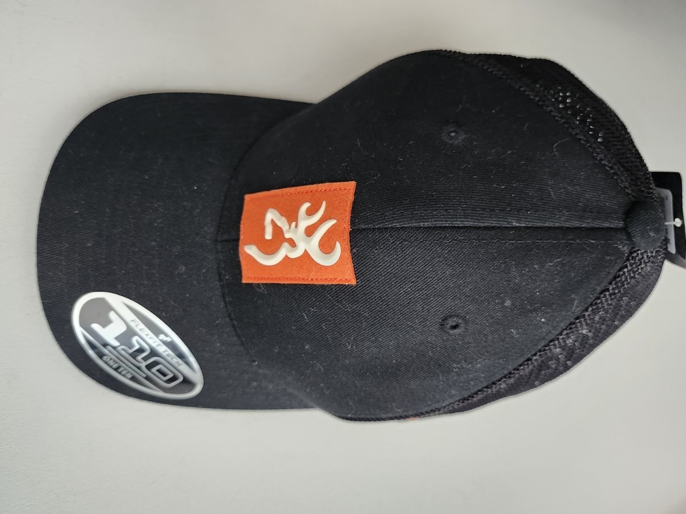 Browning Snapback, Flex Fit, 110 Snap Closure, Mid Profile, Black adjustable