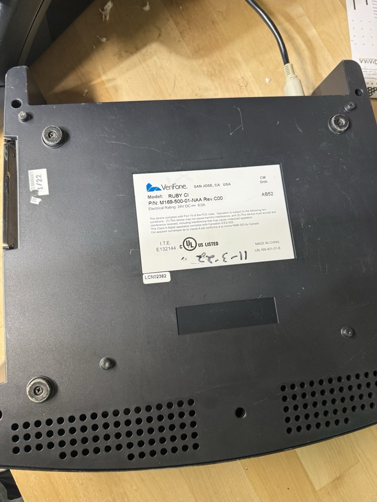 Verifone Ruby 2 & Ruby Ci Complete System Tested Working System M169-500-01-NAA