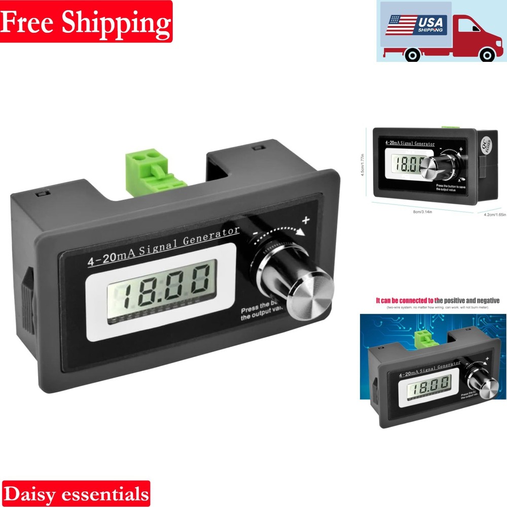 4-20mA Signal Generator LCD Display High Accuracy Current Loop Transducer Tes...