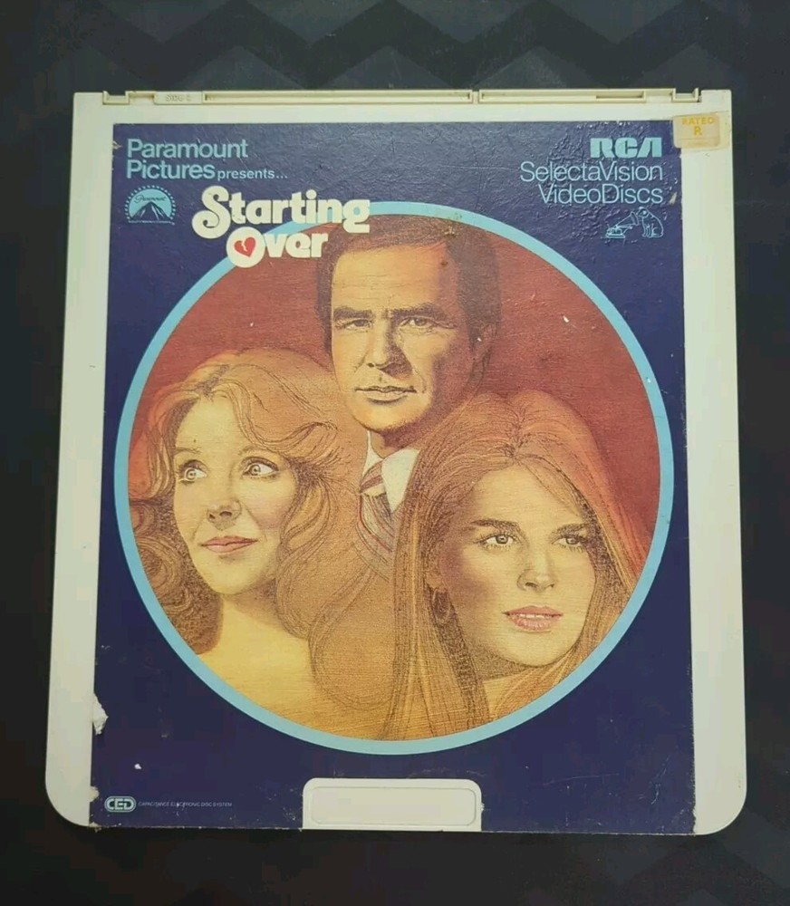 Starting Over CED Videodisc SelectaVision Burt Reynolds
