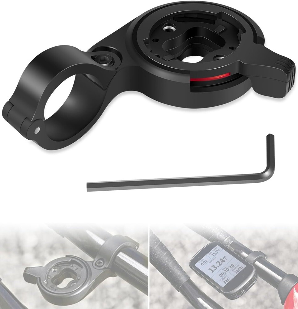 Bicycle 22.2mm Time Trial Handlebar Computer Mount for Garmin GPS Bike Computer