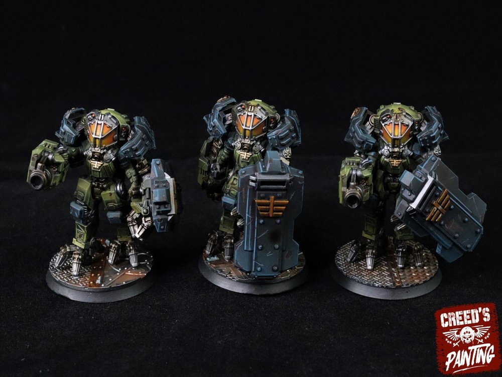 Thor Battlesuits - Runds' Guard Heavy Infantry Squad - Sci-fi Human Battlesuits.