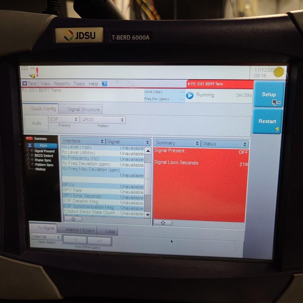 JDSU T-BERD 6000A W/ MSAM C0404 Module