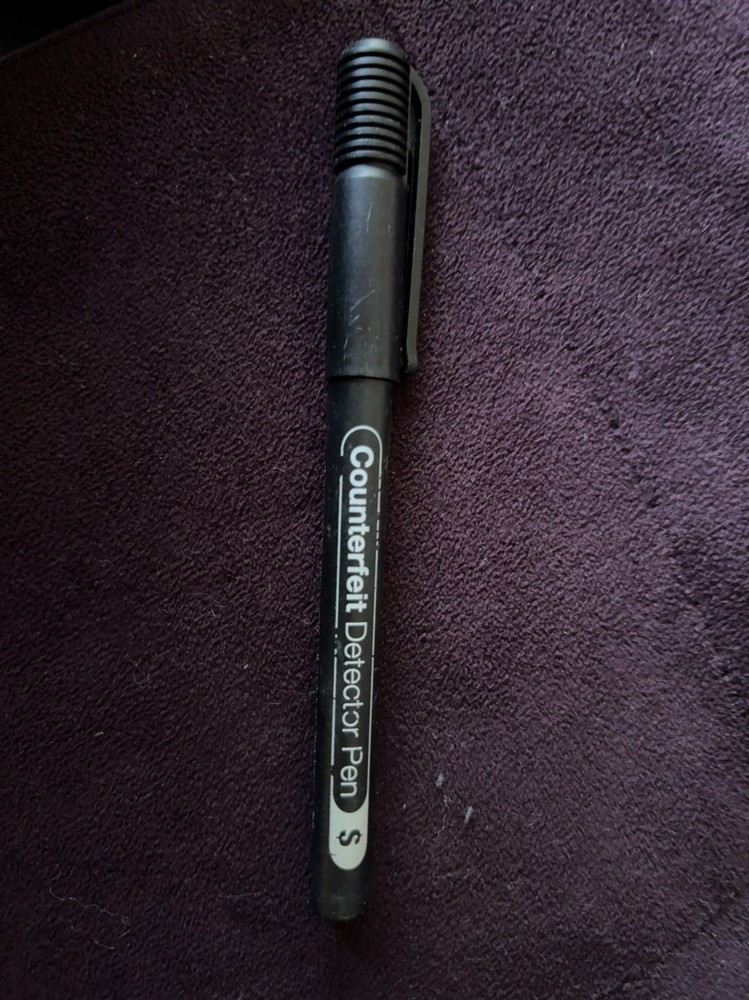 Counterfeit Bill Detector Pen Black