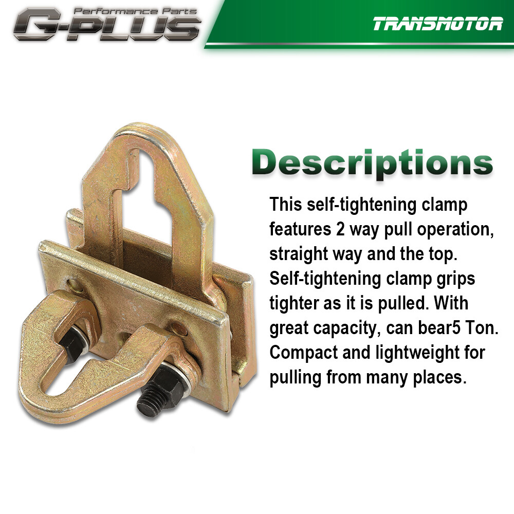 5 Ton Self-Tightening Frame Auto Body Repair Pull Back Clamp Puller Dent Tool