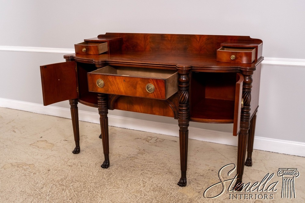 70985: HENREDON Empire Style Figural Mahogany Sideboard