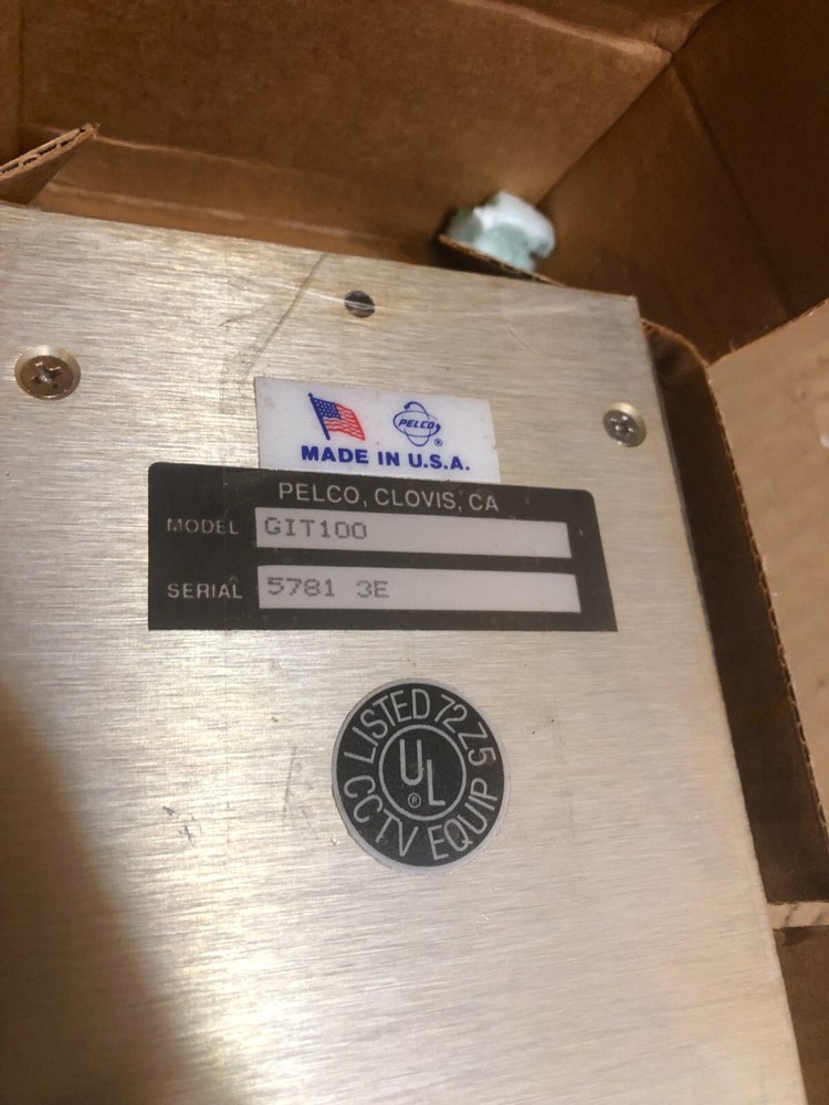 Pelco GIT-100 Ground isolation transformer, New In Sealed Box. ~