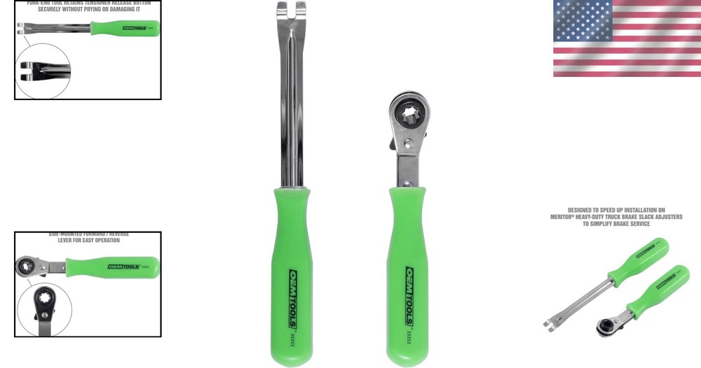 Efficient Meritor Slack Adjuster Wrench Tool - Quick Brake Service Solution