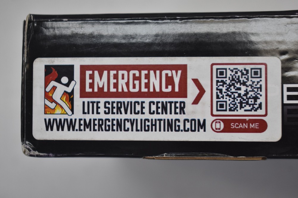 Light Pipe Standard Combination Exit Emergency Lighting LED Sign Red On White