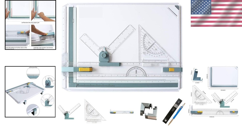 A3 Multifunctional Drawing Board with Parallel Motion & Adjustable Angle