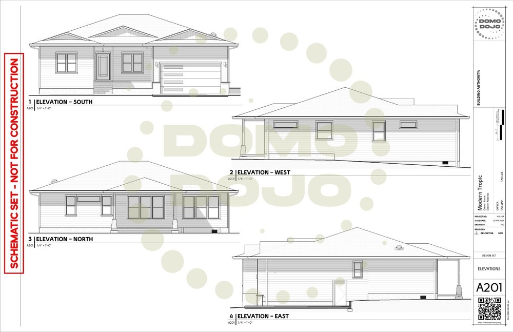 Modern Tropic House Plans – PDF Downloadable Blueprint