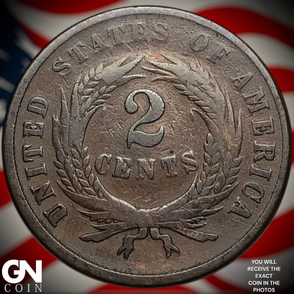 1866 2 Cent Piece Z4649