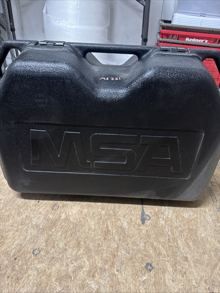 MSA Hard Carrying Case, Black, Polyethylene, NEW