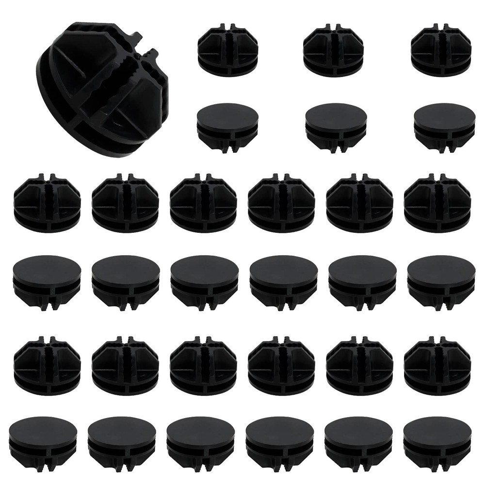 64 Pcs Black Plastic Connector Wire Grid Cube Connector For Modular Closet Stora