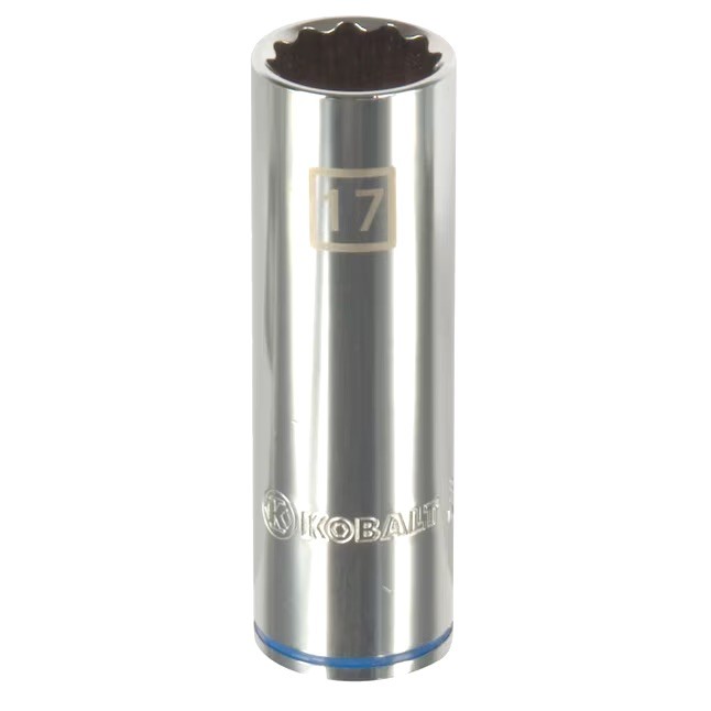 Kobalt 17mm 1/2” Drive 12 point Deep Socket   337727 NEW