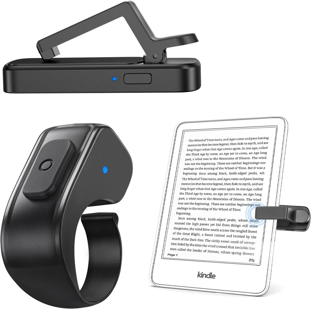 Wireless Kindle Page Turner Remote Control Clip for eReader iPad Tablet