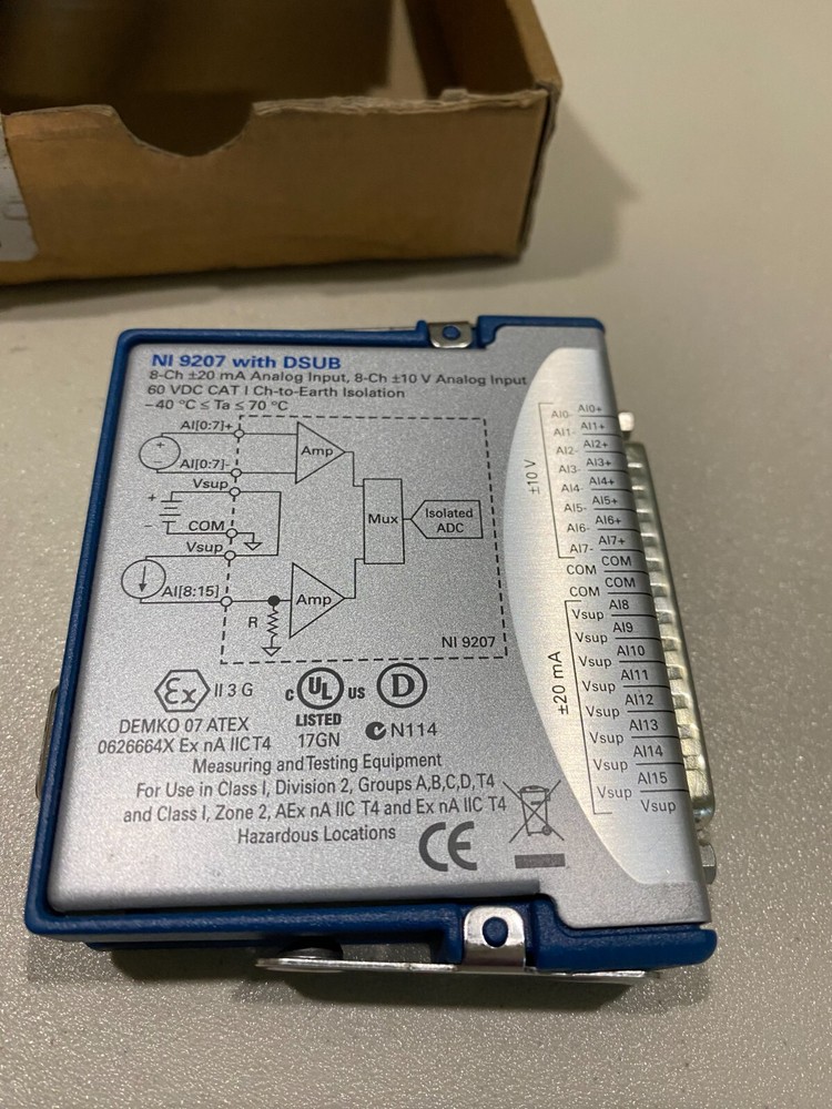 National Instruments NI 9207 With DSUB