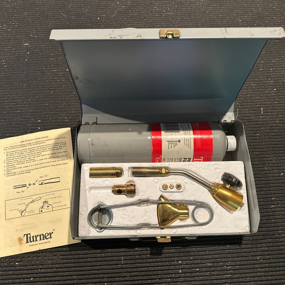Turner Propane Torch Kit With  Accessories And Box