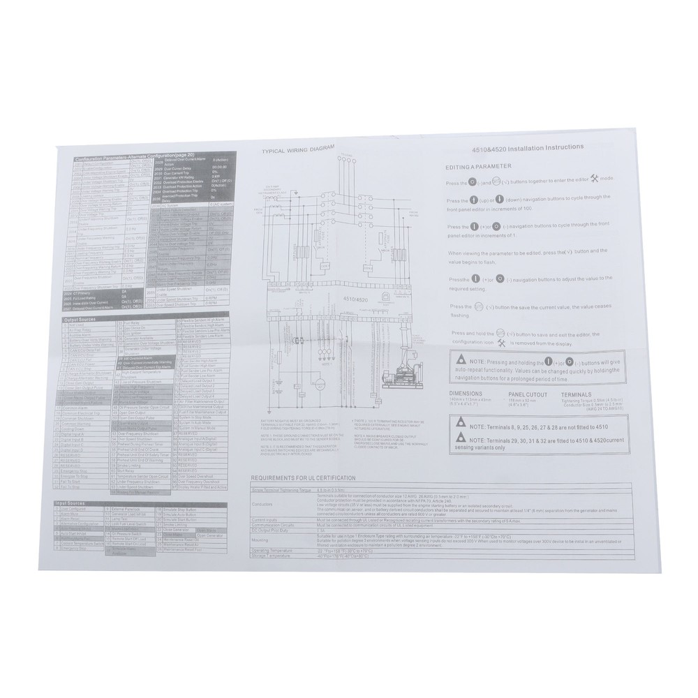 DSE4520 Generator 3‑Phase Mains Detection Control Board Controller US