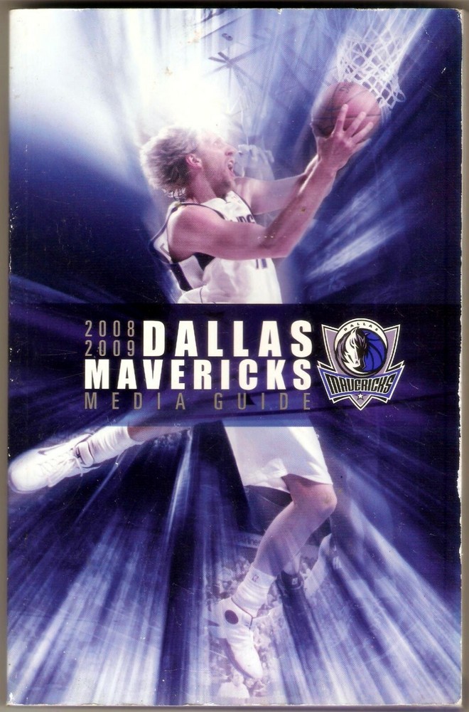 DALLAS MAVERICKS 2008 - 2009 Dirk Nowitzki Media Guide