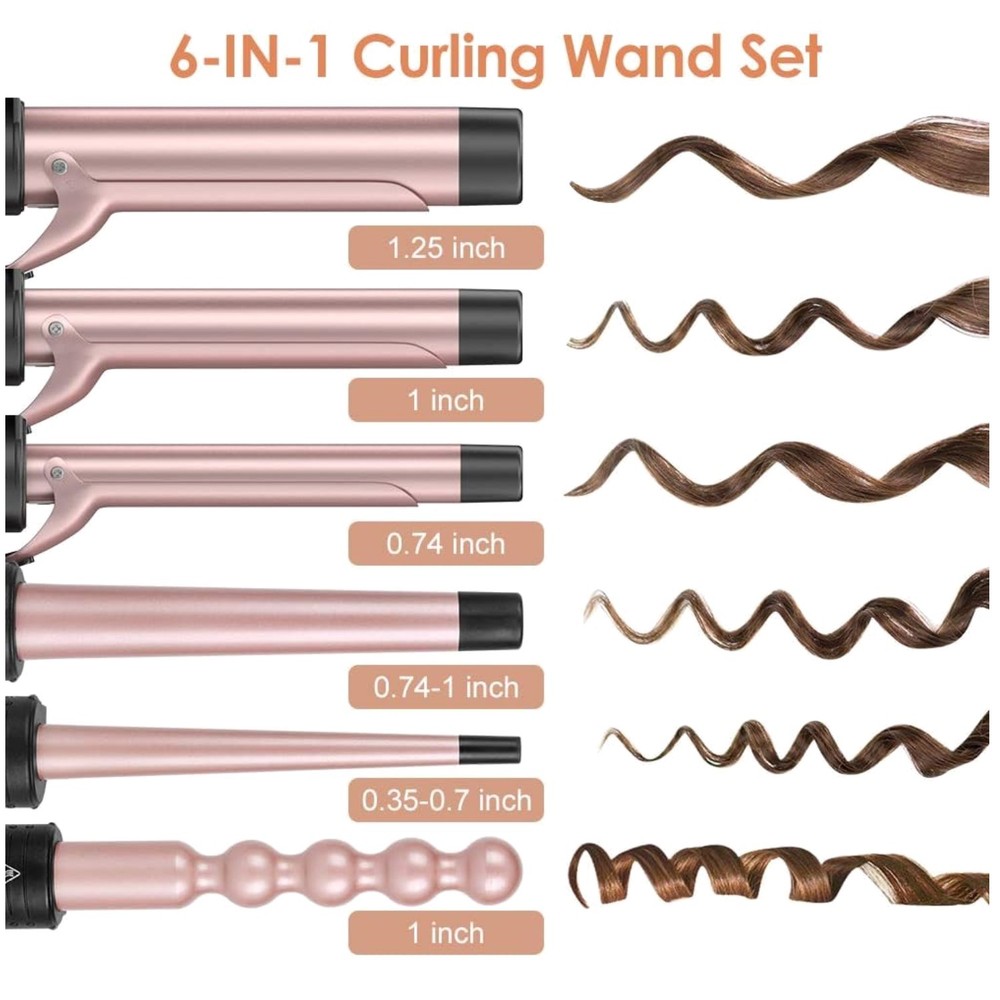 Versatile Curling Wand with Interchangeable Barrels