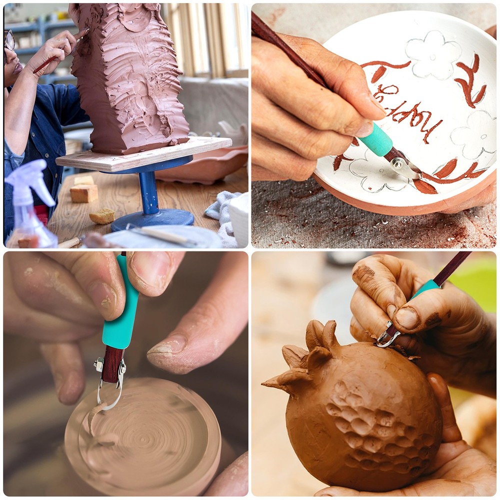 Loop Pottery Sculpting Tool Replaceable Stainless Steel Blade Portable Beginner