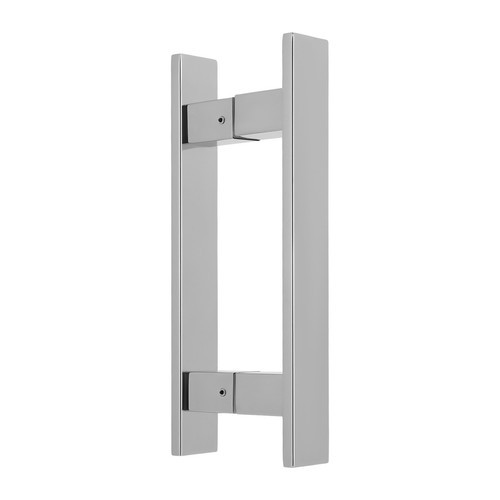 H-shaped Sliding Door Pull Handle, Double Sided Push Pull Door Handle, Silver