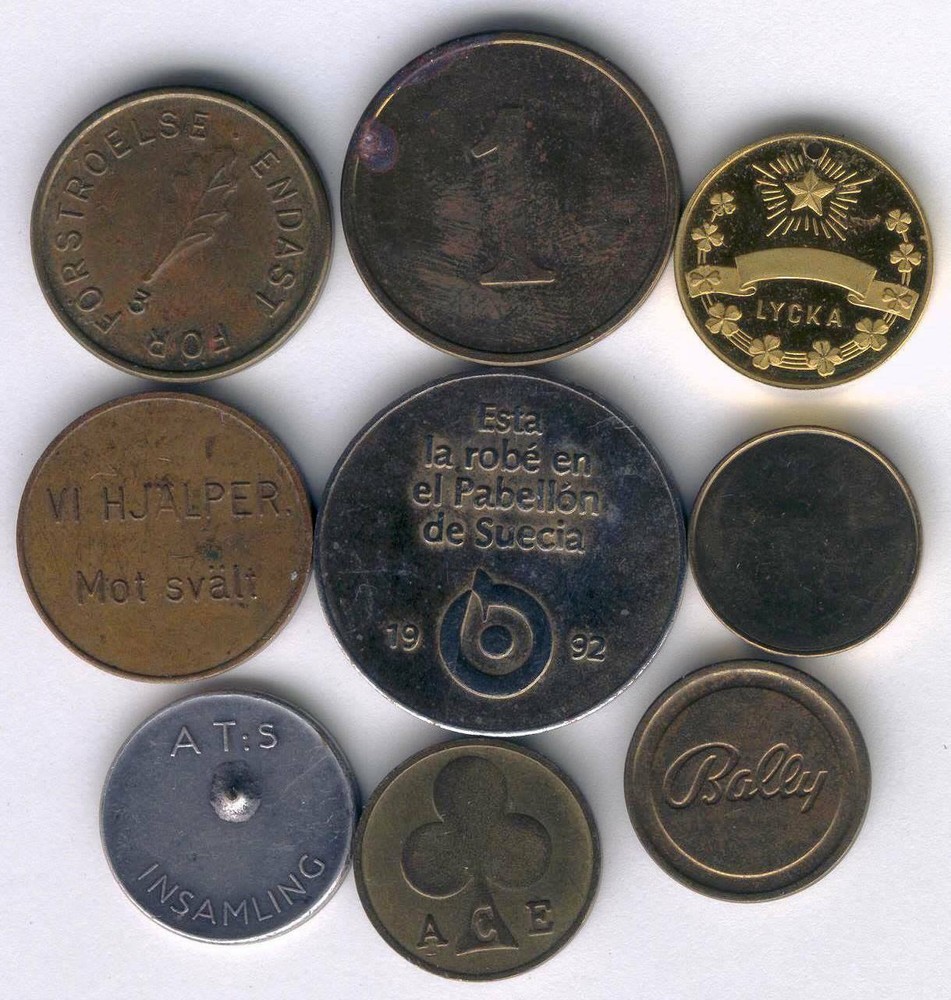 Table medal AD49 Tokens (9 pcs)