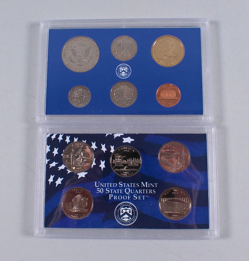 US Mint Clad Proof Sets Complete Run 2000-2006 Full 7 Box Collection