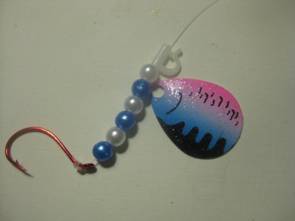 Walleye 1 Hook Spinner Rigs (Rainbow)