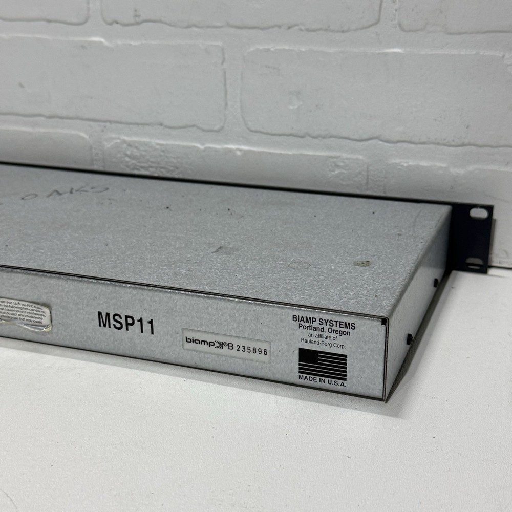 Biamp Advantage MSP11 Multi-Function System Processor