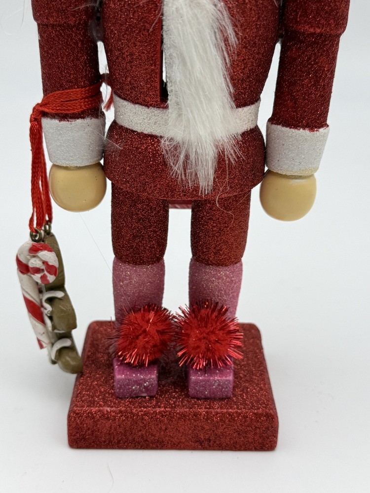 Kurt Adler 12" Red Glitter Gingerbread Nutcracker Cookie Hat