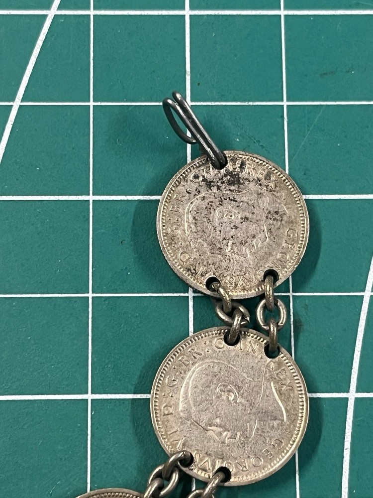 WWII Era British Homefront Coin Bracelet