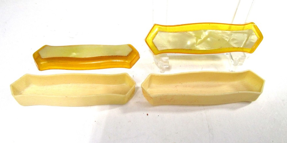 Antique Art Deco Celluloid Manicure Nail Tools & Vanity Boxes SET 9