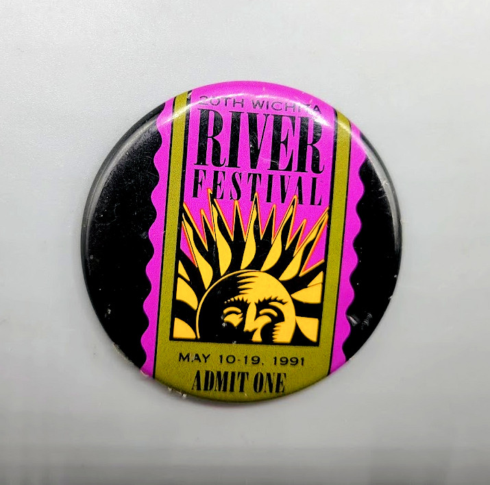 1991 Wichita River Festival Button