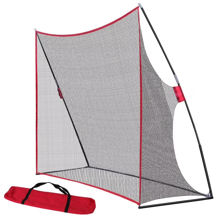 10x7Ft Golf Folding Practice Net Hitting Net Yard Swing Rod Simulator Carry Bag
