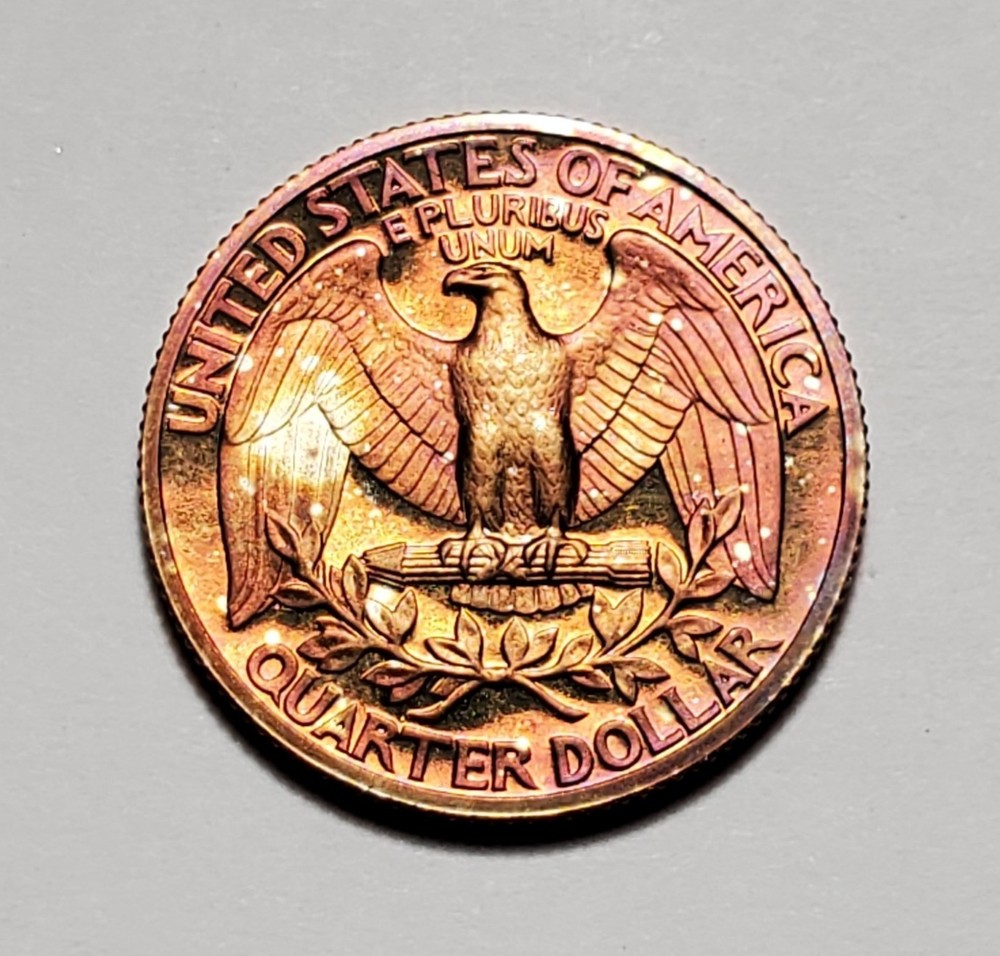TONED 1977 S WASHINGTON QUARTER PROOF UNC #P2532
