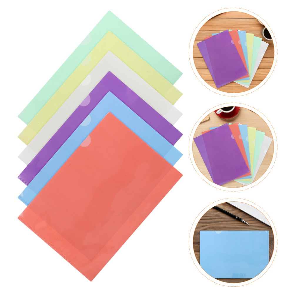 24 Pcs Plastic Document Holder Folder Clear Folders for Documents