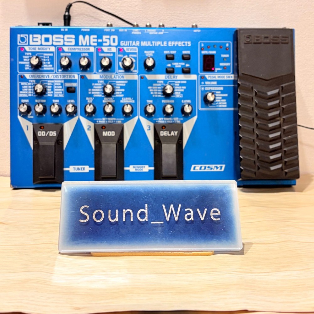 BOSS ME-50 Guitar Multi-Effects Pedal Processor Distortion Modulation Delay Test